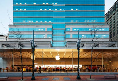 Apple Store on the first floor